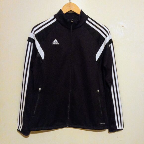 Adidas Climacool Condiva 14 Training Track Jacket-Medium-Pockets-Soccer-3 Stripe - Picture 2 of 11